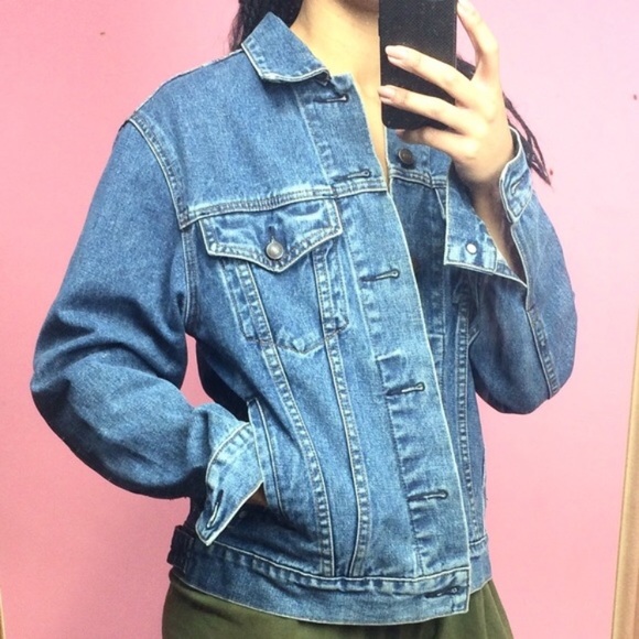 gap blue jeans jacket